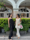 Zaira Tassel Salwar Set Black