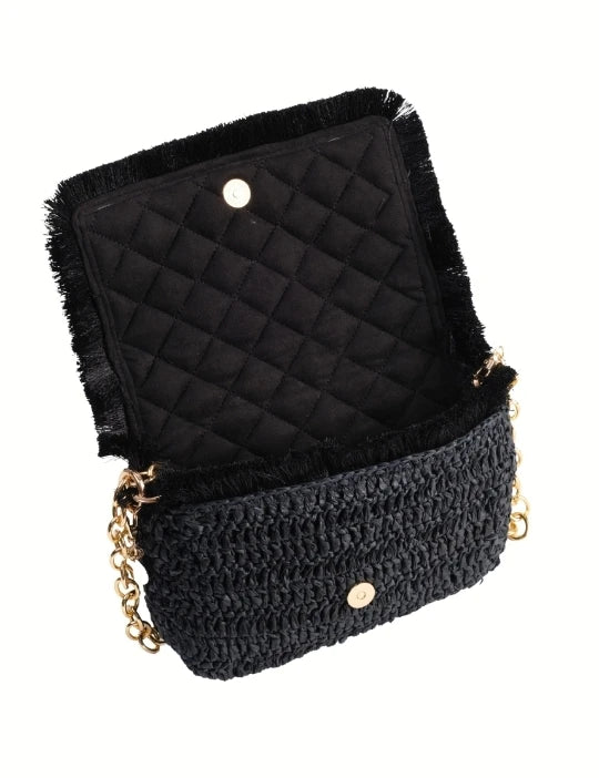 Raffia Crossbody