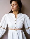 Logus White Top With Sleeve Detail