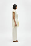Ivory-Mango Yellow Blazer Set