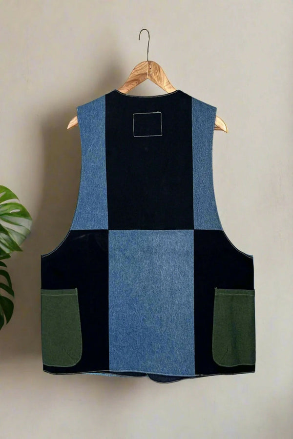 Un Denim - Upcycled Denim Gilet Jacket | G152