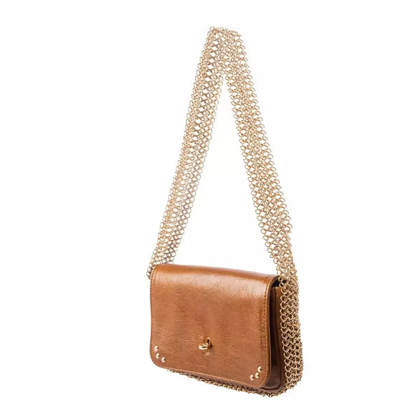 AYRA HANDBAG Tan gold