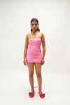Pink Mini With Floral drape