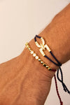 Morse Code Rakhi Gold
