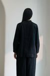 Ebony Black Short Kurta