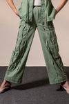 Fern Denim Pleated Pant