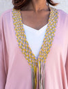 Pink Braided Short Cape
