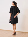 White & Black Short Party Dress