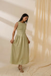 Dew Mint Green Smocked dress