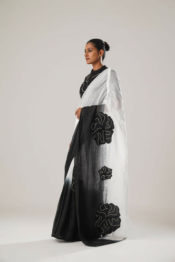 MJ OMBRE FLORAL SAREE