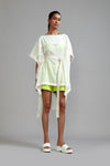 fringed kaftan set - Off white