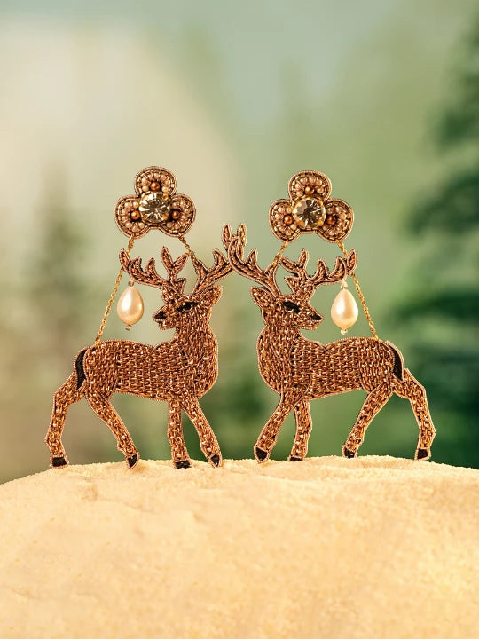 Deer earrings