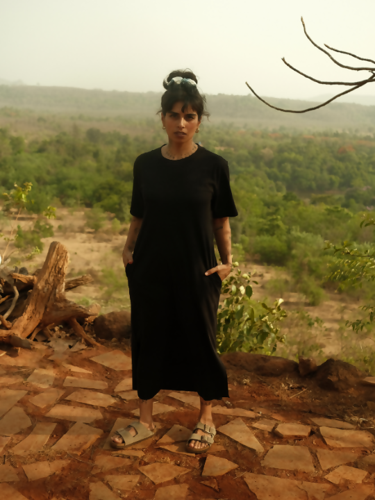 Escape Tee Dress - Black