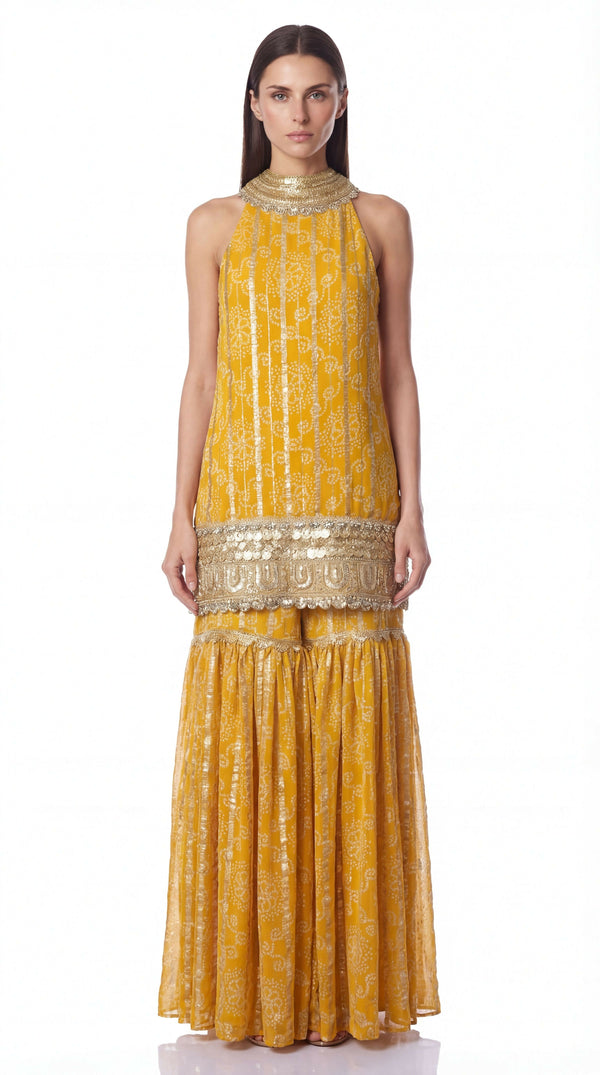 Solara Halter Sharara Set