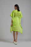 fringed kaftan set - Neon