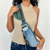 Un Denim - Crossbody Sling Bag with Bottle Holder