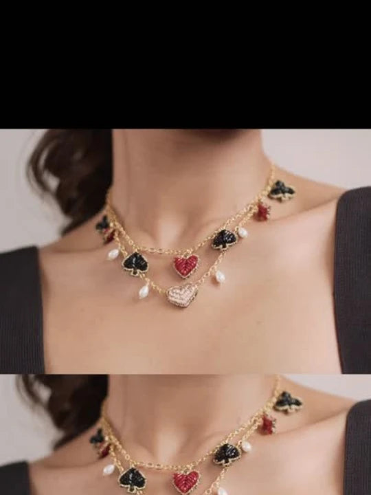 Suits Of Cards Charms Chain