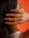 Fate's Curve Ring - Gold