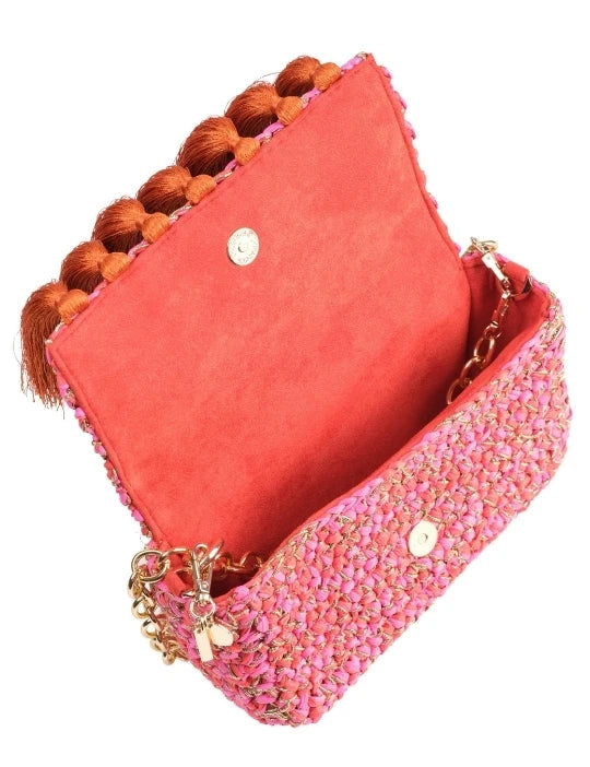 3 Weave Raffia Clutch