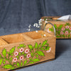 Floral - Wooden Spoon Caddy