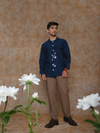 High- Low Hemp Shirt - Indigo