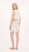 Ibiza Fringe Embroiderd Skirt