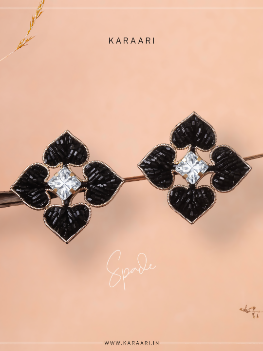 Mini Spade Stud Earrings
