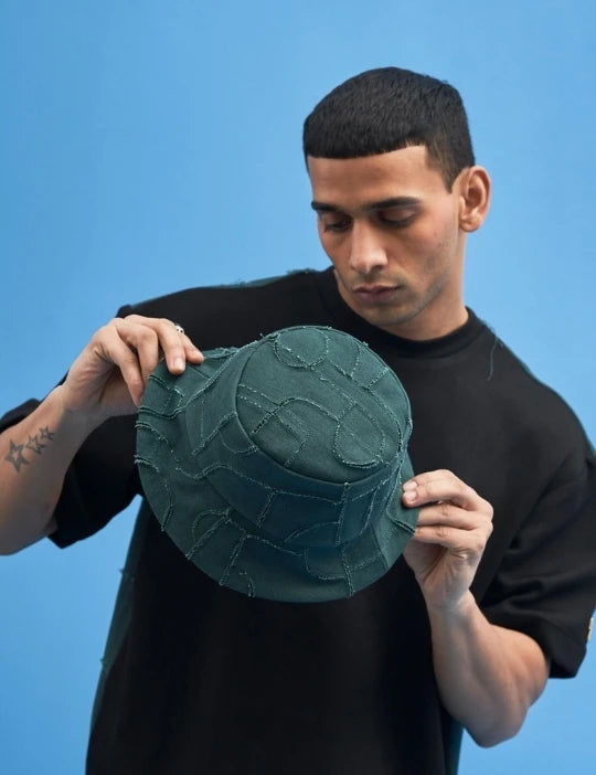 Shoji-Patch Work Bucket Hat