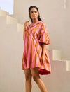 Stripe Printed Short Dress