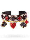 Suits Of Cards Charms Cuff