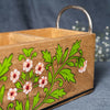 Floral - Wooden Spoon Caddy