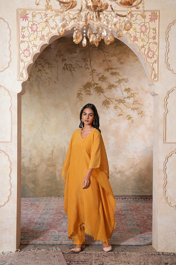 Sunehra Tissue Silk Kaftan Set