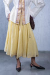 Gathered Skirt Yellow