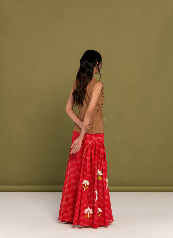 Supriya top and skirt set