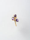 Amethyst 3 Stone Ring