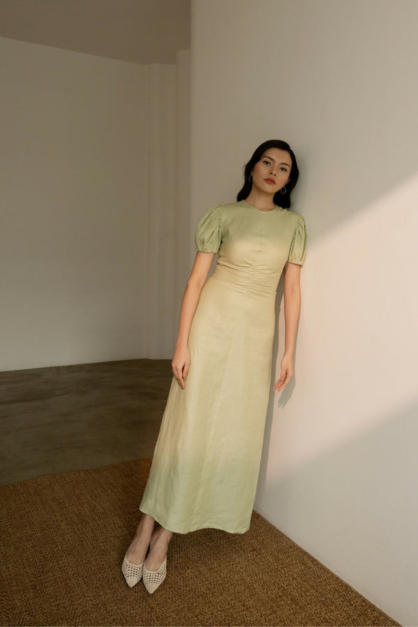 Dew Mint Cinched Dress