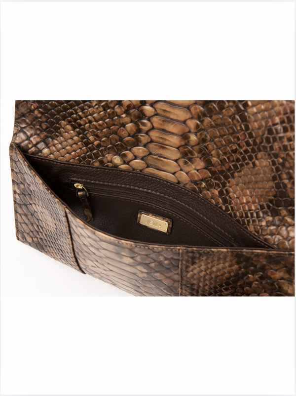 ZAA Clutch Exotic - Coffee Brown
