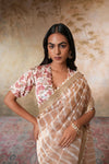 Zarina Pearl Tissue Silk Saree
