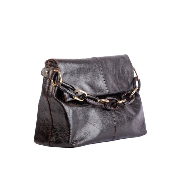 SIENA CLUTCH Dark Brown