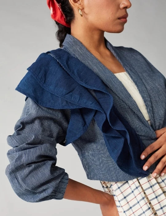 Indigo Arani jacket