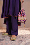 Banafshi Chintz Anarkali Set With Dupatta