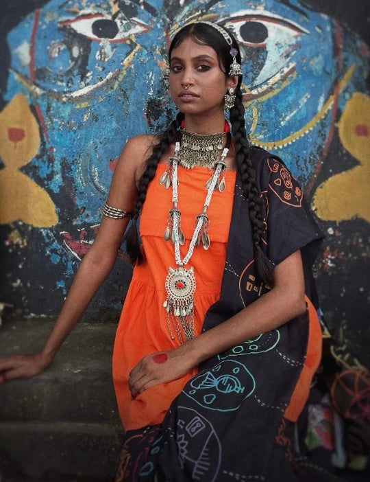 Coldplay Saree