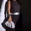 MOON CLUTCH White silver