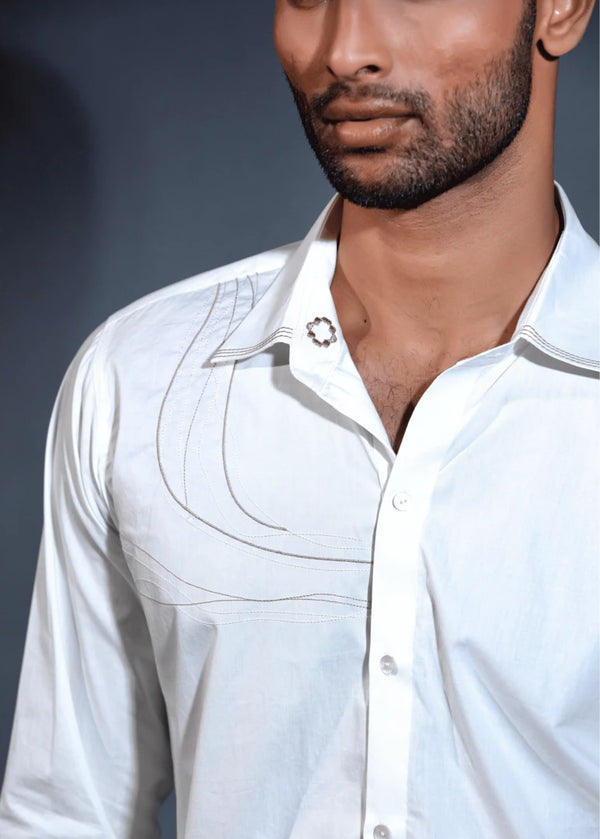 Sidecar Luxe White Shirt