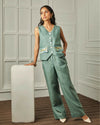 Ocean Eyes Waist Coat Coord set