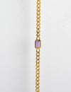 Amethyst Bracelet Italian Chain