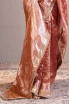 Badami Gold Tissue Silk Saree