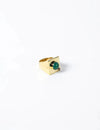 Edge Mega Ring with Gems Gold