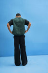 Black Shoji Patchwork Trousers