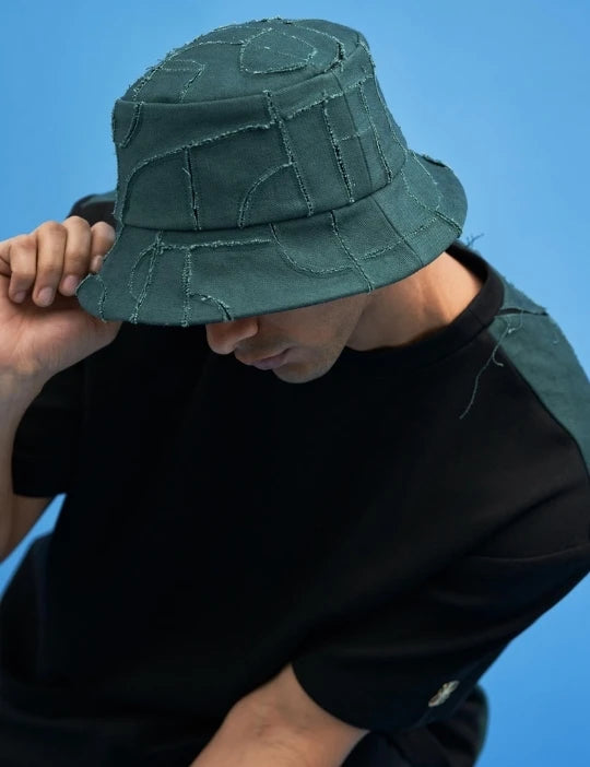 Shoji-Patch Work Bucket Hat
